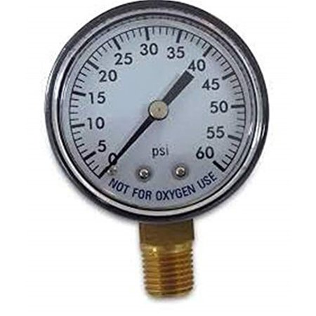 JED POOL TOOLS 60 PSI Pool Pressure Gauge JE571218